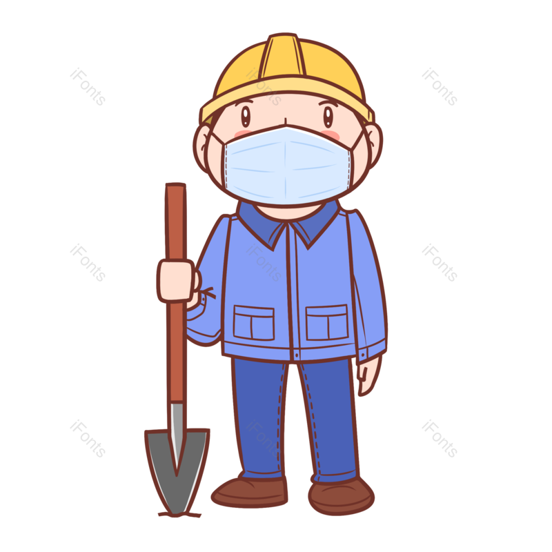 卡通图片,劳动节元素,素材PNG,人物免抠素材